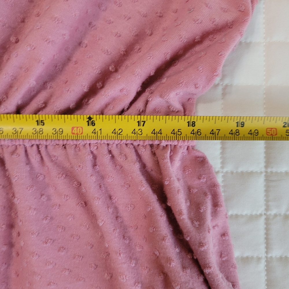 Lane Bryant Pink V-Neck blouse, Sz 18/20, GUC - Picture 7 of 8